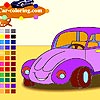 Cute car coloring